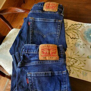 Men's Levi 513 dark wash jeans